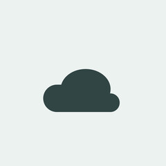 Sticker - clouds vector icon illustration sign 