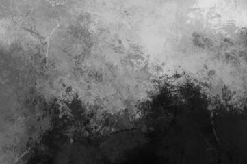 Wall Mural - dark gray abstract painted black and white background with grunge industrial pattern and rough vinta