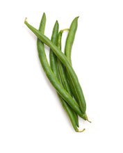 Green Beans Isolated On A White Background