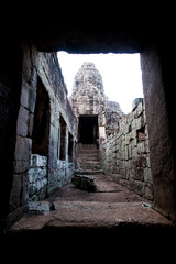 Wall Mural - Ruins at Bayon Temple, Angkor, Cambodia, Southeast Asia