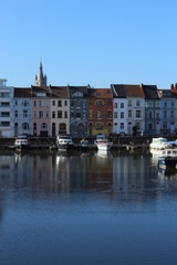 Wall Mural - Ghent canal skyline