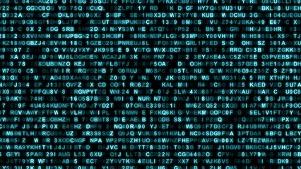 Cryptography technology concept animation (4K)