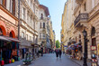 Vaci shopping street in center of Budapest, Hungary