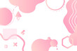© Wasin - Pink Geometric Valentines Abstract Background. Wallpaper Banner. Vector Illustration