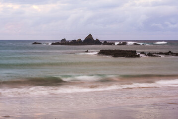 Wall Mural - Otamure Bay at sunset, Whananaki, Northland Region, North Island, New Zealand