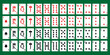© Natali - A full deck of poker playing cards on a green background.