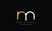 RM, MR, R, M Abstract Letters Logo Monogram