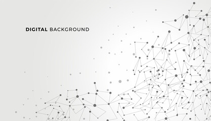 Poster - High-tech technology background texture. Circuit board vector illustration. Cyber circuit future technology background.
