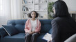 © Synthex - Teenager talking to female psychologist, adolescent counseling, mental health