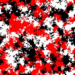 Canvas Print - abstract pixel texture with squares for banner, card, web or textile prints
