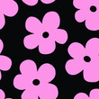 Mini cute pink flower seamless pattern. Vector