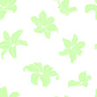 Magnolia with green tea color. Seamless pattern. Vector