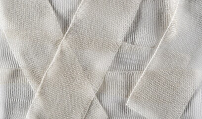 medical bandage background and texture, top view