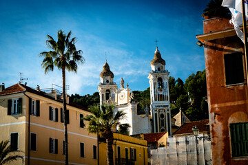 the beautiful church of laigueglia, an example of religious architecture of the late Ligurian baroque, of very ancient foundation but completely rebuilt, on several occasions, during the eighteenth ce