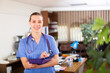 © JackF - Woman doctor wear white medical uniform and stethoscope with folder of documents in clinic