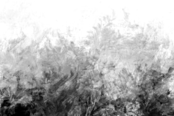 Wall Mural - grey painted background with gray gradient wavy texture and swirl brush stroke pattern