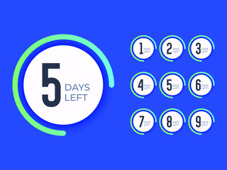  countdown days left design template