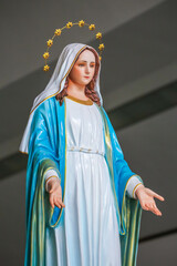 Wall Mural - Our Lady of grace catholic religious statue