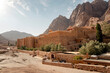 St. Catherine's Monastery, located in desert of the Sinai Peninsula in Egypt at the foot of Mount Moses