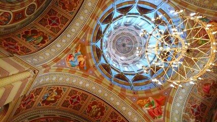 Poster - Spinning dome of Three Saints Church of Chernivtsi National University, Ukraine