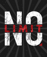 No limit typography poster concepts