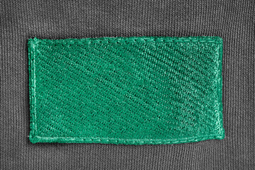 green textile patch