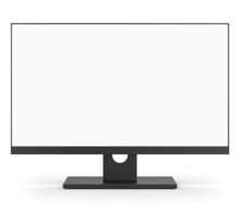 Computer Monitor Isolated On White Background