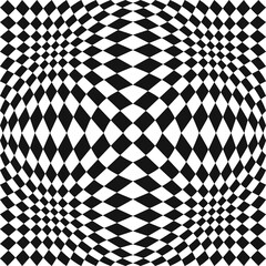 Poster - Checker convex pattern. Vector seamless abstract and checkered pattern.