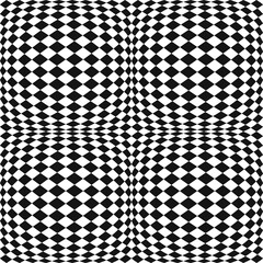 Poster - Convex simple rhombuses pattern. Vector seamless checker rhombs.