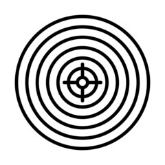 Sticker - Target With Dart In Center Icon