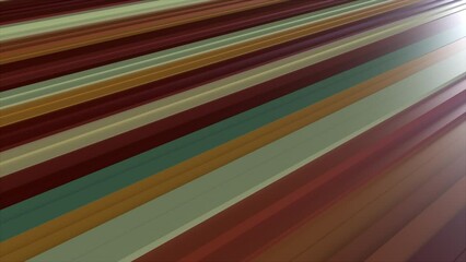 Poster - Straight stripes with futuristic 3d render gradient. Minimalistic industrial design of paint flows and interior trellises. Striped decor with trendy prints for advertising and presentations.