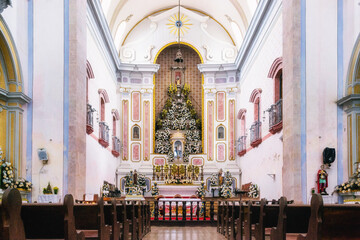 Wall Mural - Interior colonial architecture of Nossa Senhora Dos Remedios in Paraty, Brazil