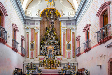 Wall Mural - Interior colonial architecture of Nossa Senhora Dos Remedios in Paraty, Brazil