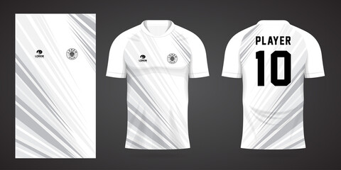 white sports shirt jersey design template