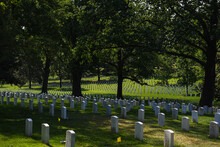 Arlington National Cemetery Landmark In Washington DC During A Summer Day. Travel In The United States Of America.