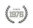 Since 1976 emblem