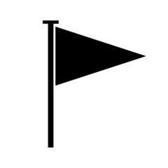 Poster - Flag silhouette icon. National flag. Vector.