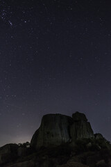 Wall Mural - A beautiful night landscape with the Milky Way