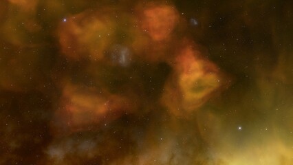 Wall Mural - beautiful nebula in cosmos far away 3d rendering