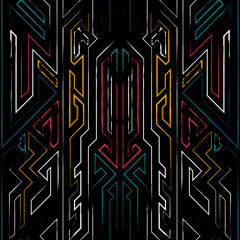 Vintage stripes seamless pattern.