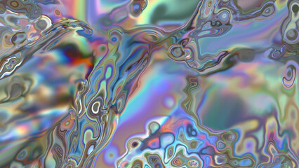 Abstract gradient textured iridescent background.