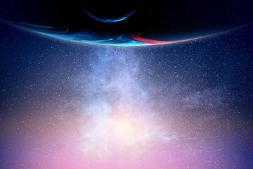 Aufkleber - Image of outer space. . Mixed media