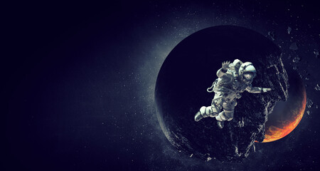 Wall Mural - astronaut and space exploration theme.