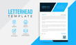 © Graphic Panda - A4 Paper  Unique Corporate Business Letterhead Design Template, Blue Abstract Letterhead Design, Leaflet Brochure Template