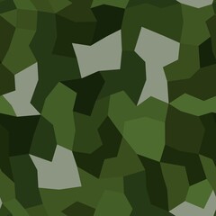 Canvas Print - vector trendy low poly seamless pattern. camouflage polygonal background