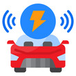 automatic car flat style icon