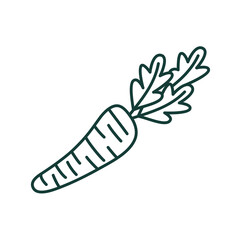 Sticker - carrot line style icon