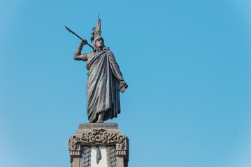 cuitlahuac tenth tlatoani of the aztec state has a monument to him in present-day mexico city. monum