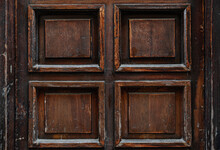 Texture Of An Old Wooden Door