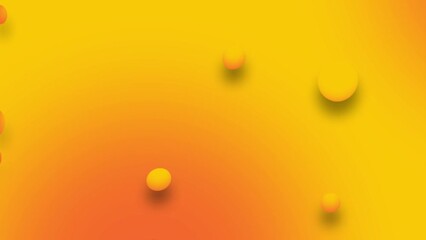 Wall Mural - Orange gradient background motion design. Circle particles flow, abstract backdrop. Motion graphic